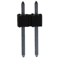 Amphenol FCI (Amphenol CS) Conn; Rect; Header; Unshrouded; 2 Pos; 2.54mm Pitch; 1-Row; Thru-Hole; BergStik