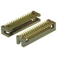 Amphenol FCI (Amphenol CS) FCI 20021221 Series, 1.27mm Pitch 80 Way 2 Row Straight PCB Header, Solder Term, 1A