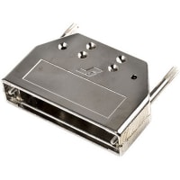 Amphenol FCI (Amphenol CS) Hood; Metal; Straight Exit; for 50 Pos D-Sub Connector; Individual Set; Size D