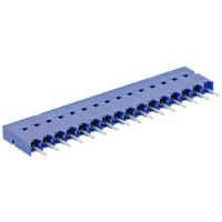 Amphenol FCI (Amphenol CS) FCI 2.54mm 16 Way 1 Row Straight PCB Socket Through Hole Socket Strip