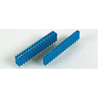 Amphenol FCI (Amphenol CS) FCI 2.54mm 12 Way 1 Row Straight PCB Socket Through Hole Socket Strip