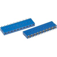 Amphenol FCI (Amphenol CS) FCI 2.54mm 4 Way 1 Row Straight PCB Socket Surface Mount Socket Strip