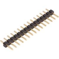 Amphenol FCI (Amphenol CS) FCI 77311 Series, 2.54mm Pitch 12 Way 1 Row Straight PCB Header, Solder Term, 3A