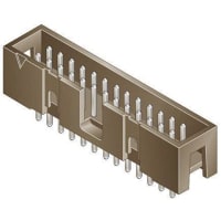 Amphenol FCI (Amphenol CS) FCI 75869 Series, 2.54mm Pitch 4 Way 2 Row Straight PCB Header, Solder Term, 3A