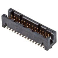 Amphenol FCI (Amphenol CS) FCI 87409 Series, 1.27mm Pitch 30 Way 2 Row Straight PCB Header, Solder Term, 1A