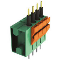 Amphenol FCI (Amphenol CS) FCI Non-Fused Trm Blk, 2 Way/Pole, 24 - 14 AWG, Thermoplastic, 300 V