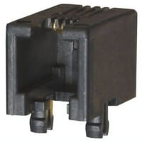 Amphenol FCI (Amphenol CS) FCI Straight, Cat3 RJ45 Connector Socket, Horizontal, Through Hole