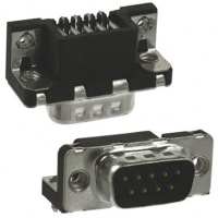 Amphenol FCI (Amphenol CS) FCI Delta D Series, 9 Way Right Angle Mount PCB D-sub Conn Plug, 2.74mm Pitch