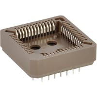 Amphenol FCI (Amphenol CS) Conn;ICSocket;PLCC;68Cnts;ThruHole;2.54mmPitch;CopperAlloyCnt