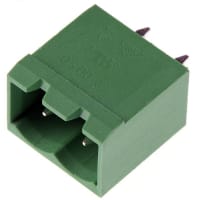 Amphenol FCI (Amphenol CS) Terminal block socket, straight, 2 way