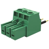 Amphenol FCI (Amphenol CS) Terminal block plug, contact down, 3 way