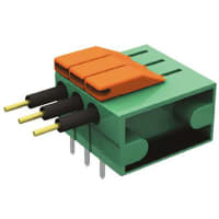 Amphenol FCI (Amphenol CS) FCI Non-Fused Trm Blk, 3 Way/Pole, 26 - 16 AWG, Thermoplastic, 300 V