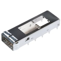 Amphenol FCI (Amphenol CS) FCI QSFP Series Single Port Right Angle QSFP+ Cage, Press-Fit Termination