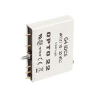 Opto 22 Module, DC Input, 10 to 32 VDC, 25 mA (Max.), 5 ms, 5 ms, 5 VDC, 0 degC, 70 de