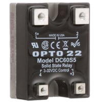 Opto 22 Solid State Relay, 32 VDC, SPST-NO, 5A/60VDC, DC Switching, Power Series