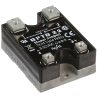 Opto 22 Solid State Relay, 32 VDC, SPST-NO, 45A/240V, DC Switching, DC Series