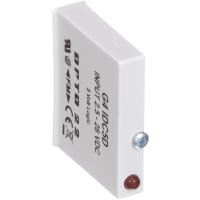 Opto 22 Module, DC Input, 2.5 to 28 VDC, 30 mA (Max.), 1 ms, 1.5 ms, 5 VDC, 0 degC, 70