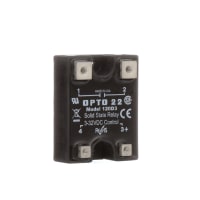 Opto 22 Relay, 3 A (Nom.), Solid State, 3 VDC (Pick-UP), 1 VDC (Drop-Out), Panel Mount