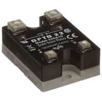 Opto 22 Relay, 10 A (Nom.), Solid State, 85 VAC (Pick-Up), 10 VAC (Drop-Out), Screw