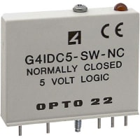 Opto 22 Module, Input, Digital, 11 to 15, Sup-V 5VDC, 25mA Cur-In, G4 Series Series, PCB Mnt