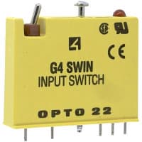 Opto 22 Module, Input, Digital, Sup-V 5, 15, 24VDC, G4 Series Series, 4000V, 1