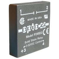 Opto 22 Relay;SSR;Control;Cur-Rtg 2A;Ctrl-V 240AC;P Series