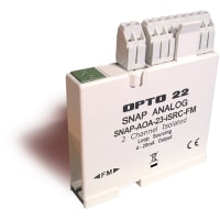 Opto 22 Isolated SNAP 2-Ch 4-20 mA Current Loop Analog Output Module, with Loop Sourcing