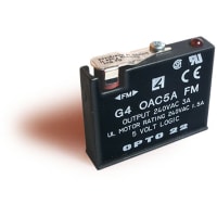 Opto 22 Module, G4 AC Output 24-280 VAC, 5 VDC Logic, Factory Mutual Approved