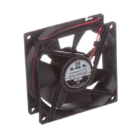 Orion Fans DC Fan, Square, 24V, 80x80x25mm, 40CFM, 2.41W, 35dBA, 3100RPM, Wire Leads