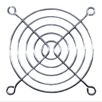 Orion Fans Fan Guard, Steel Wire, For 3.15 in.(80mm)Fan, Bright Nickel Chrome plating