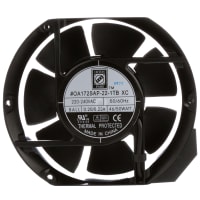 Orion Fans AC Fan, High Performance, 172x150x51mm, 230VAC, 50W, 3300RPM, 300CFM, Terminal