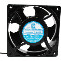 Orion Fans AC Fan, 115V, 120x120x38mm, 110CFM, 15W, 42dBA, 3000RPM, Wire Leads