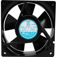 Orion Fans AC Fan, 115V, 120x120x38mm, 99CFM, 15W, 47dBA, 3100RPM, Terminal Ball Bearing