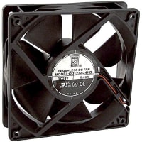 Orion Fans DC Fan, Square, 24V, 0.45A, 120x120x32mm, 120CFM, 51dBA, 3750RPM, Wire Leads