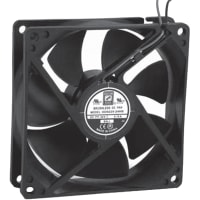 Orion Fans DC Fan, Square, 24V, 0.18A, 92x92x25mm, 53CFM, 35dBA, 2900RPM, Wire Leads