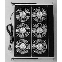 Orion Fans Fan Tray, 12 VDC, 6 Unit, 660CFM, 17"x14"x1.5", Ball Bearing Fan