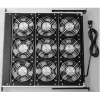 Orion Fans Fan Tray, 12 VDC, 9 Unit, 990CFM, 17"x18"x1.5", Ball Bearing Fan