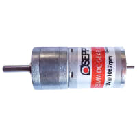 OSEPP 1067 RPM DC Metal Gear Motor, Compatible to ServoCity # 638358