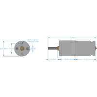 OSEPP 18 RPM DC Metal Gear Motor, Compatible to ServoCity # 638340