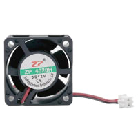 OSEPP 3D Printer Brushless Cooling Fan - 40mm x 40mm x 10mm, 150mm Cable (2 pack)