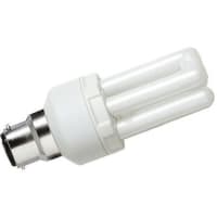 Osram Opto Semiconductors B22d Six Tube Shape Retrofit Compact Fluor Lamp, 14 W, 2500K, Warm White Color Tone