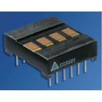 Osram Opto Semiconductors Intelli Disp, 0.145in., 4Dgt, 5x7 Dot, green