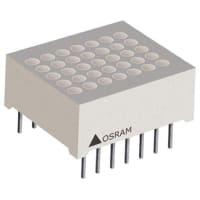 Osram Opto Semiconductors Opto DLG7137 Alphanumeric LED Display, 7x5 Dot Matrix Green 1500 mcd/dot 17.27mm