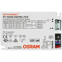 Osram Opto Semiconductors LED Driver, 35W, 100-700mA, LEDset + DIP sw