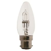 Osram Opto Semiconductors HALOGEN PRO CLASSIC 20 W Clear GLS Halogen Lamp BC / B22d, Candle, 240 V, 35mm