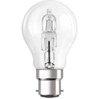 Osram Opto Semiconductors HALOGEN PRO CLASSIC 57 W Clear GLS Halogen Lamp BC / B22d, Bulb, 240 V, 55mm