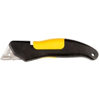 Pacific Handy Cutter (PHC) Locking Safety Knife, 1/4" and 3/4" Depths, Fixed Blade, 5 Blade Storage