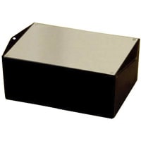 PacTec Enclosure, Electronic, 94 VO, Black, Cap Screw, 7 in., 2.85 in., 5 in.