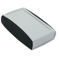 PacTec ENCLOSURE;ABS-94HB PLASTIC;GRAY W/DARK GRAY RUBBER SIDES;4.8X3.1X1.3IN