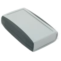 PacTec ENCLOSURE;ABS-94HB PLASTIC;GRAY W/BLACK RUBBER SIDES;4.8X3.1X1.3IN